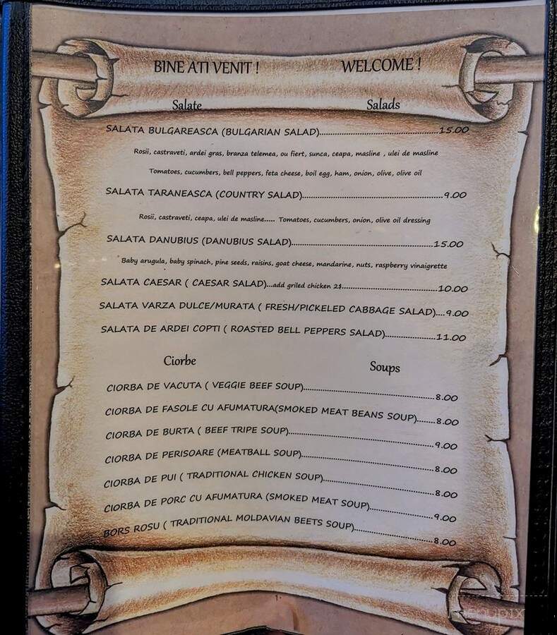 Danubius Restaurant - Sunnyside, NY menu_pic