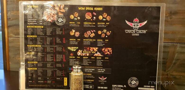 Wow Wing House - Cape Coral, FL menu_pic