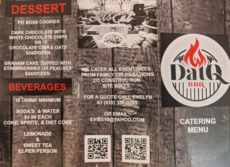 Dat Q BBQ - Newark, CA menu_pic