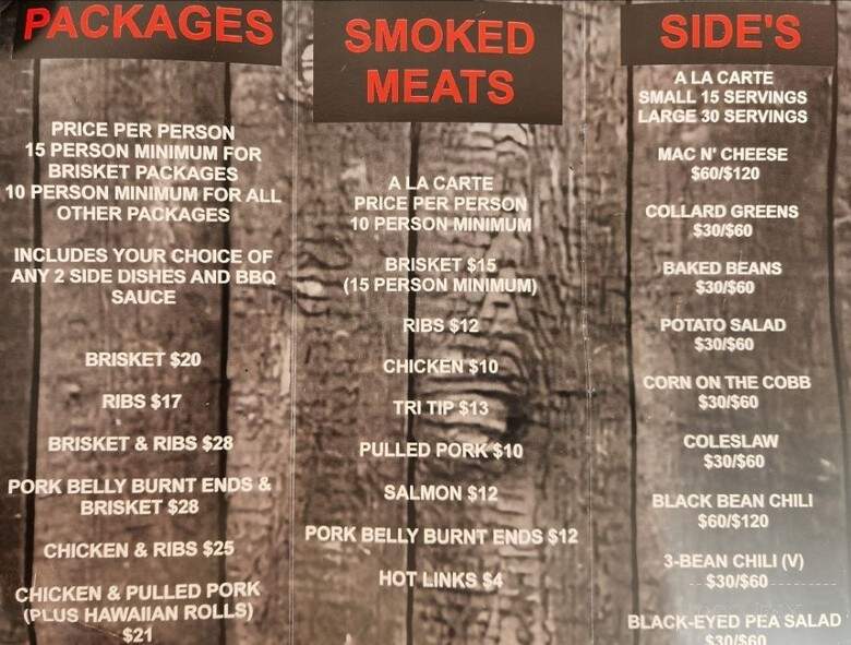 Dat Q BBQ - Newark, CA menu_pic