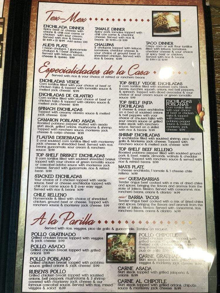 Arboleda's Mexican Grill - Rowlett, TX menu_pic