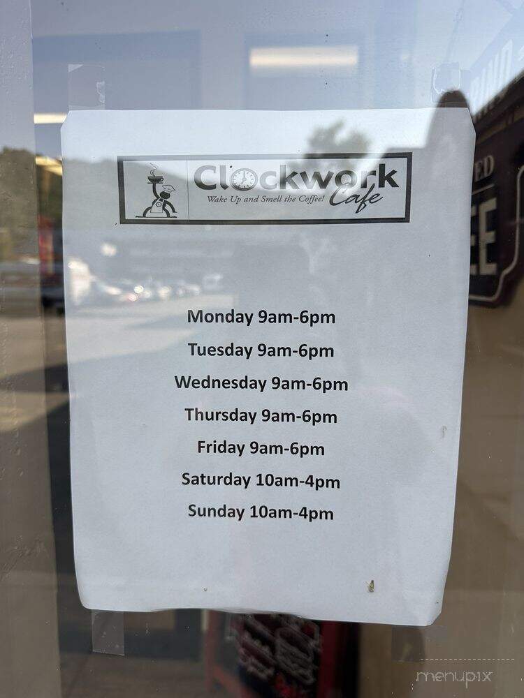 Clockwork Cafe - Park City, UT menu_pic