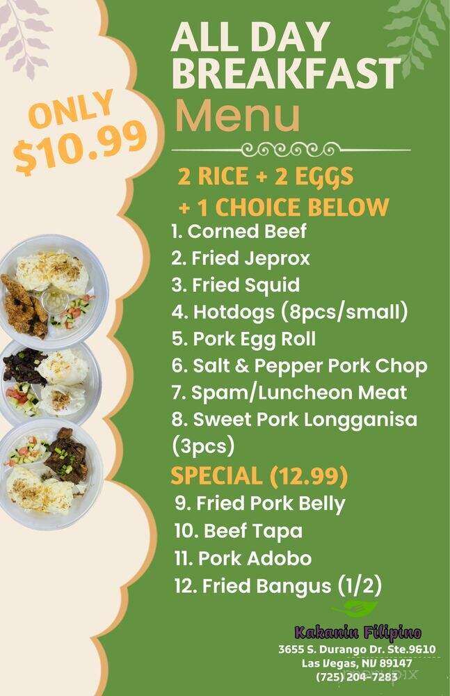 Kakanin Filipino & Pastry - Las Vegas, NV menu_pic
