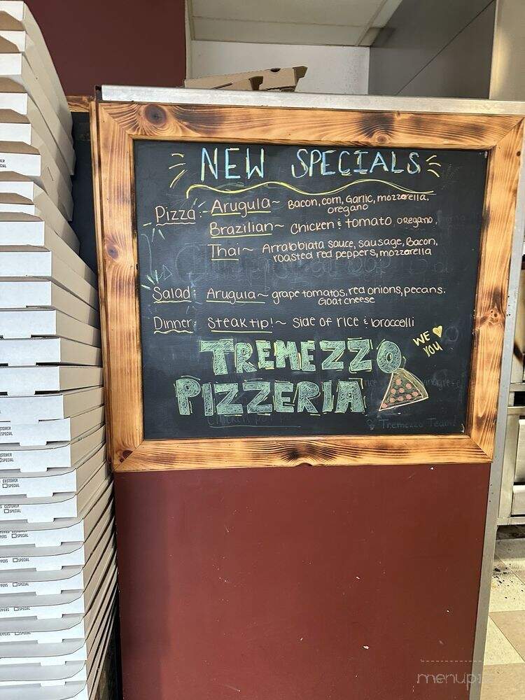 Tremezzo Pizzeria - Wilmington, MA menu_pic