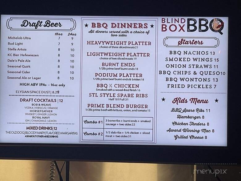Blind Box BBQ - Kansas City, KS menu_pic