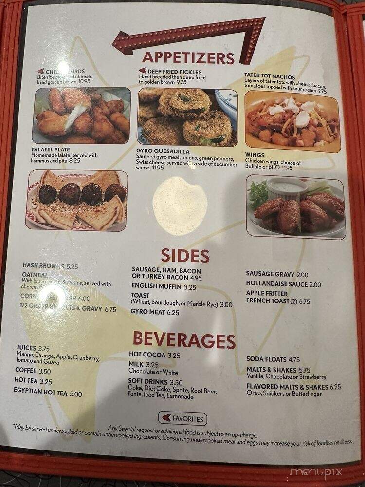 Ze's Diner - Prior Lake, MN menu_pic