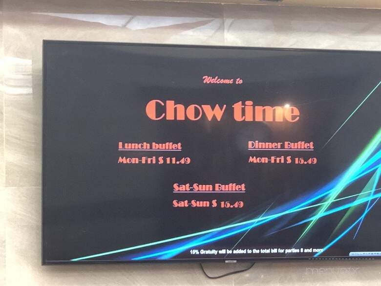 Chow Time Grill and Buffet - Tallahassee, FL menu_pic