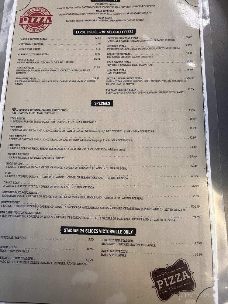 Gridiron Pizza - Adelanto, CA menu_pic