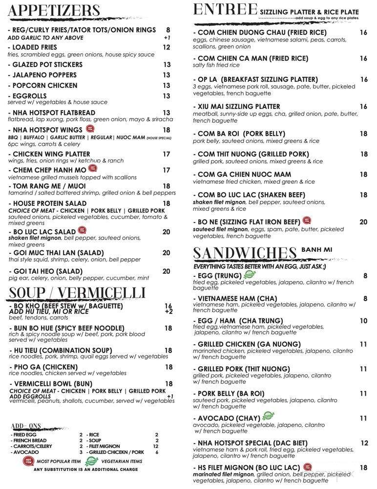 HS Coffee & Juices - San Jose, CA menu_pic