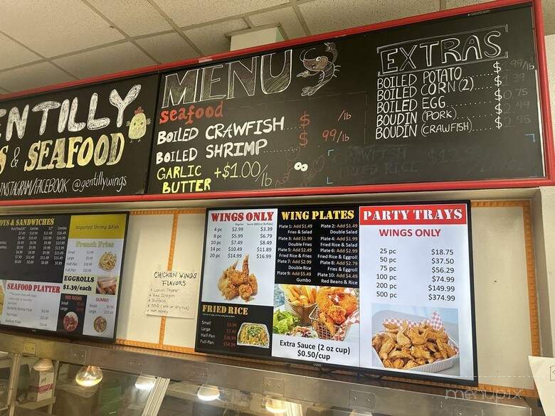 Gentilly Wings & Seafood - New Orleans, LA menu_pic