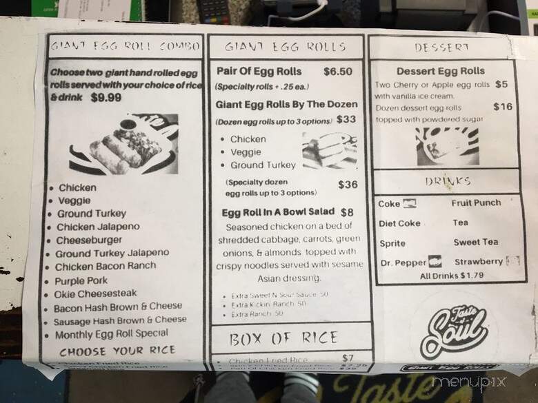 Taste of Soul Giant Egg Rolls - Del City, OK menu_pic