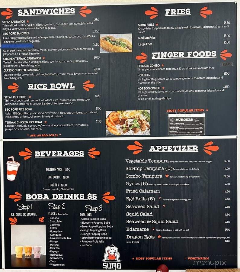 Sumo Sushi and Sandwich - Salt Lake City, UT menu_pic