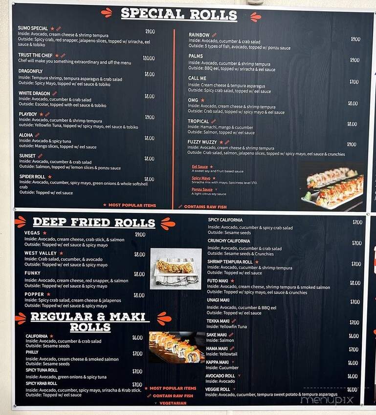Sumo Sushi and Sandwich - Salt Lake City, UT menu_pic