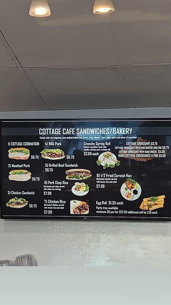 Cottage Cafe - Long Beach, CA menu_pic