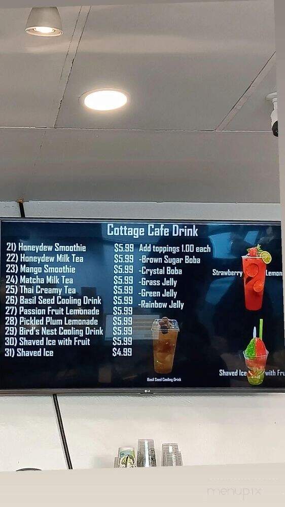 Cottage Cafe - Long Beach, CA menu_pic