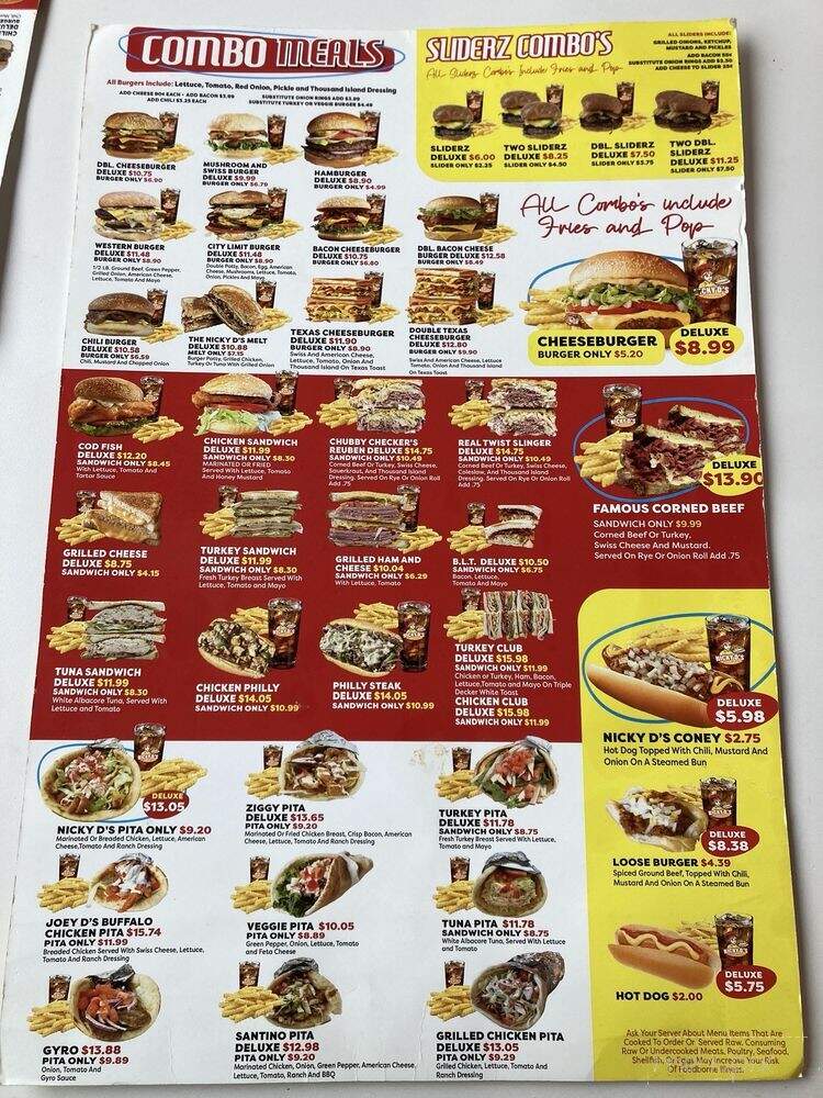 Nicky D's Burgerz - Port Huron, MI menu_pic