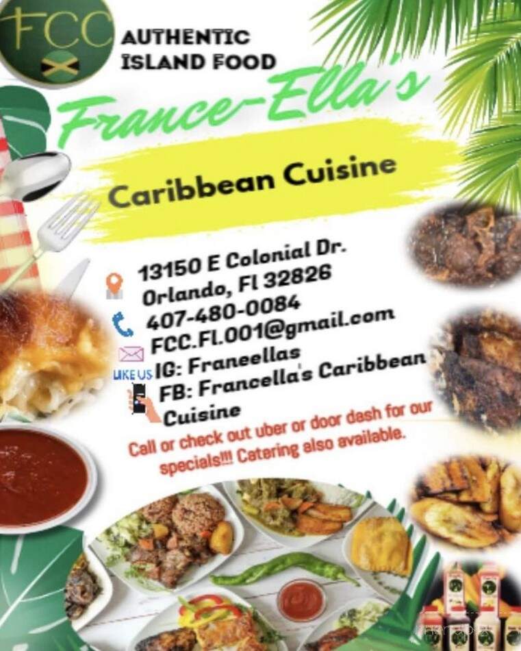 France-Ella's Caribbean Cuisine - Orlando, FL menu_pic