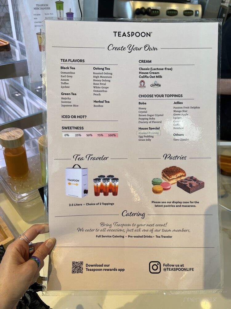 Teaspoon - Los Angeles, CA menu_pic