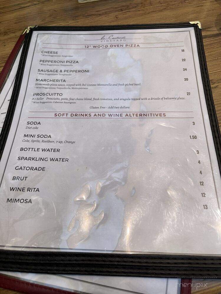 In Contrada Vineyard & Kitchen - San Antonio, TX menu_pic
