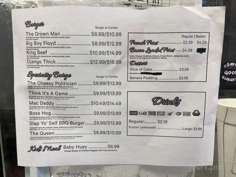 Simply Good Burgers - Killeen, TX menu_pic