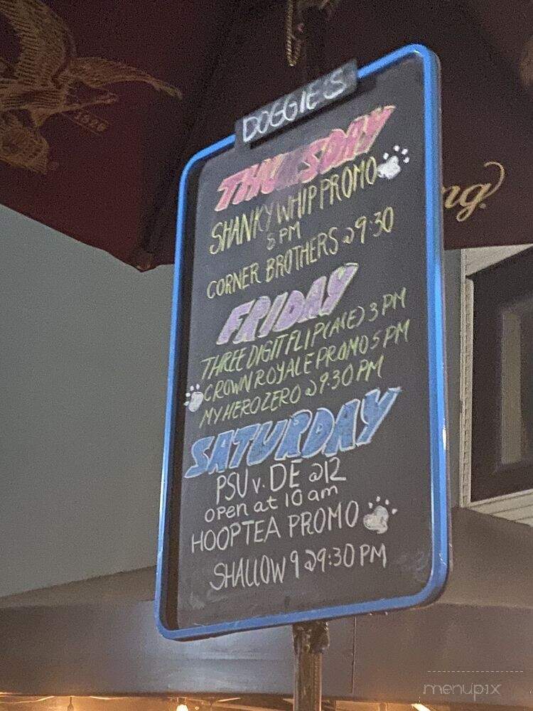Doggie's Pub - State College, PA menu_pic