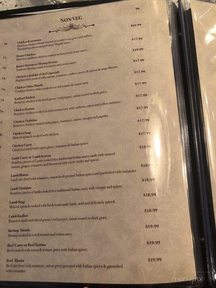 Dil Se Indian Restaurant & Bar - Toronto, ON menu_pic