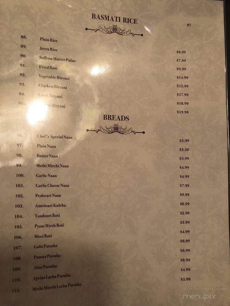 Dil Se Indian Restaurant & Bar - Toronto, ON menu_pic
