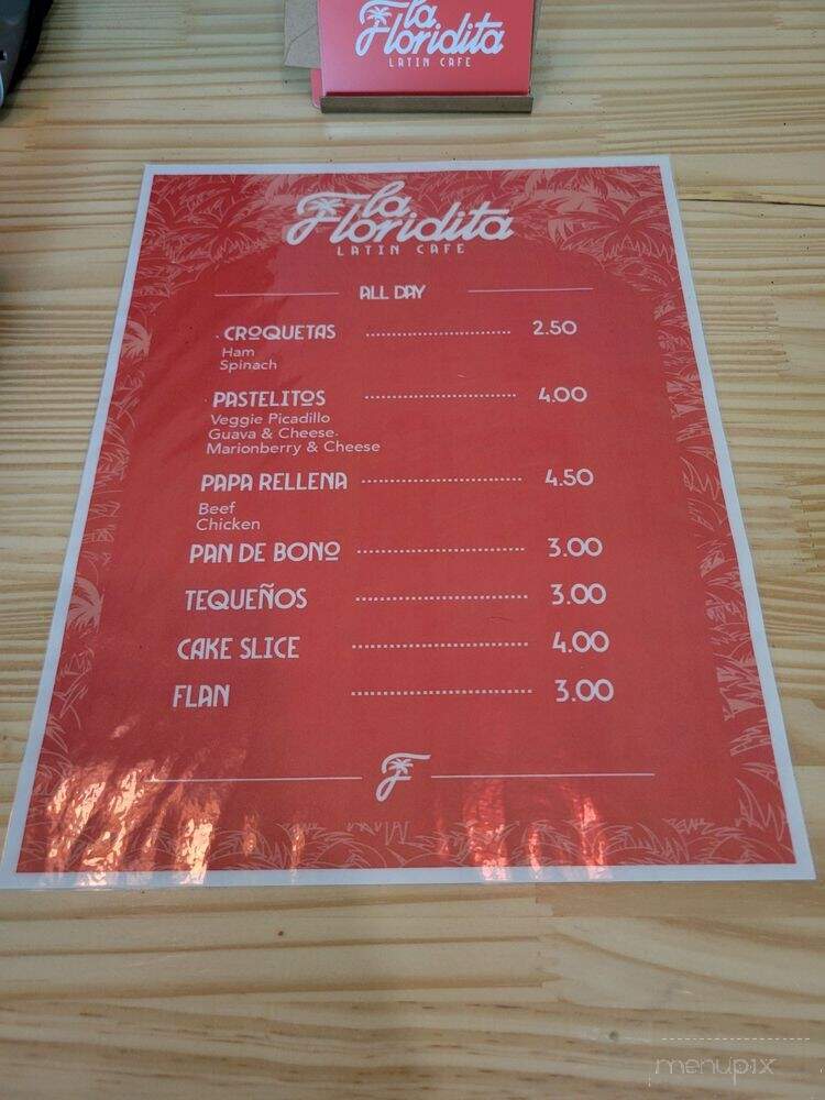 La Floridita - Beaverton, OR menu_pic