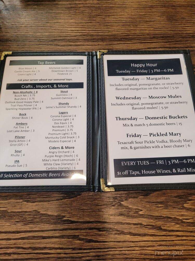 Swing Bridge Pub - La Crescent, MN menu_pic