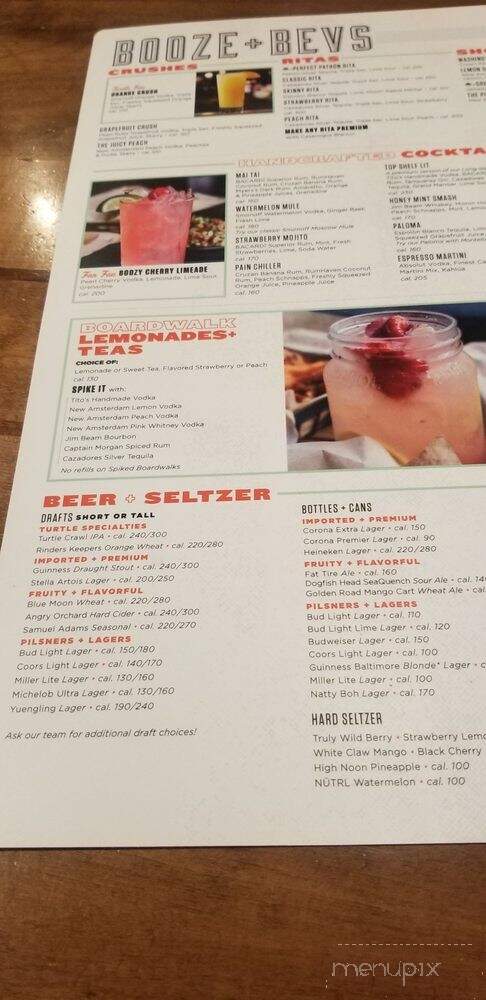 The Greene Turtle Sports Bar & Grille - Gambrills, MD menu_pic