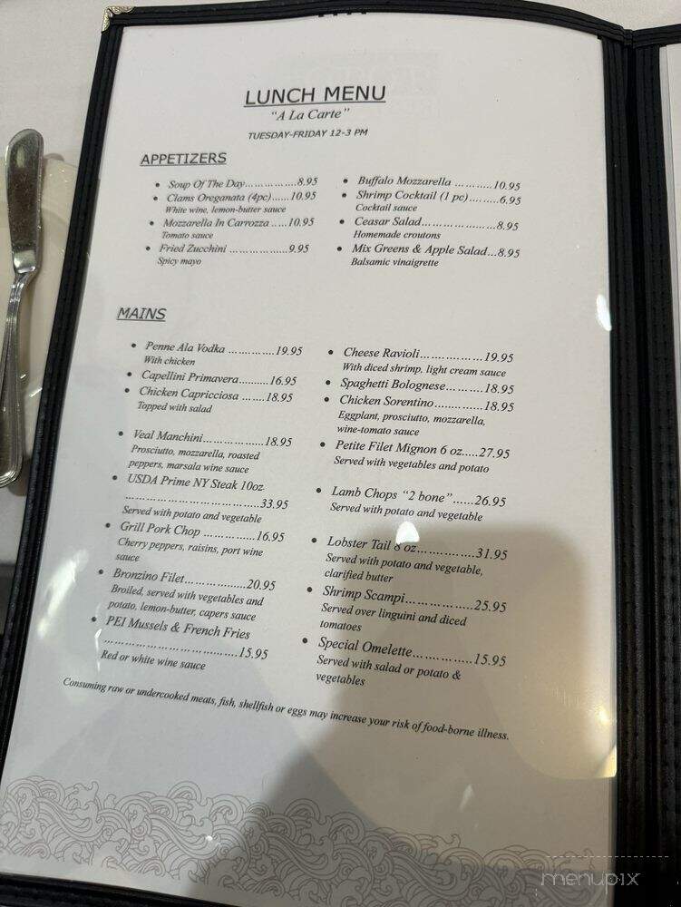 Toto's Restaurant - Wantagh, NY menu_pic