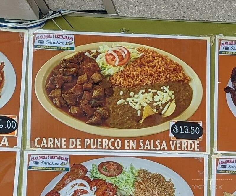Taqueria Sanchez - Denver, CO menu_pic
