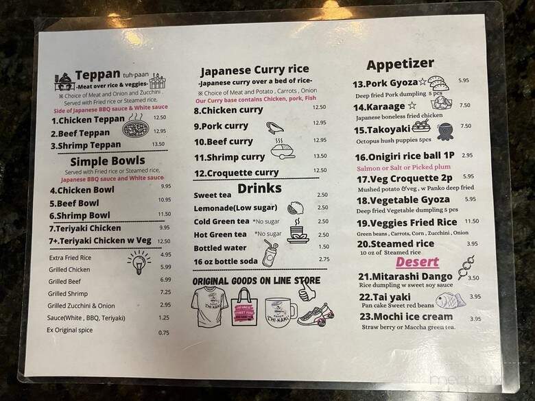 Ichi Kaku Japanese Restaurant - Fayetteville, NC menu_pic