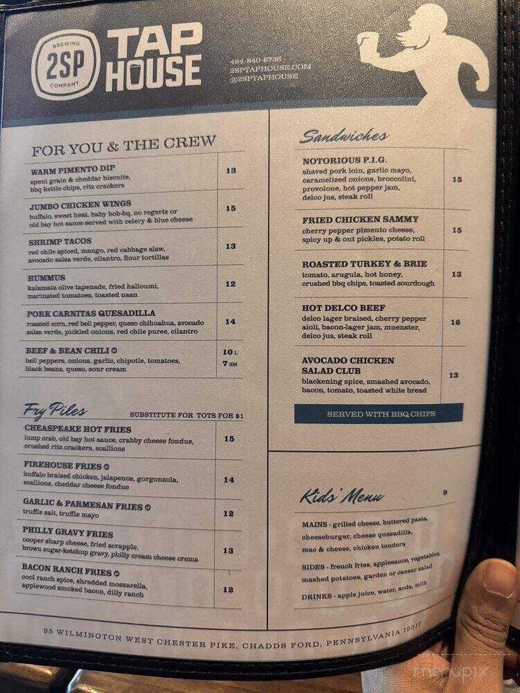 2sp Taphouse & Grill - Chadds Ford, PA menu_pic