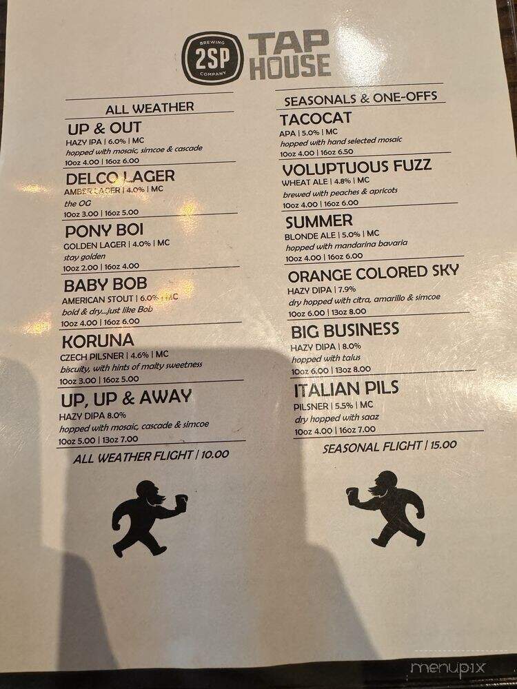 2sp Taphouse & Grill - Chadds Ford, PA menu_pic
