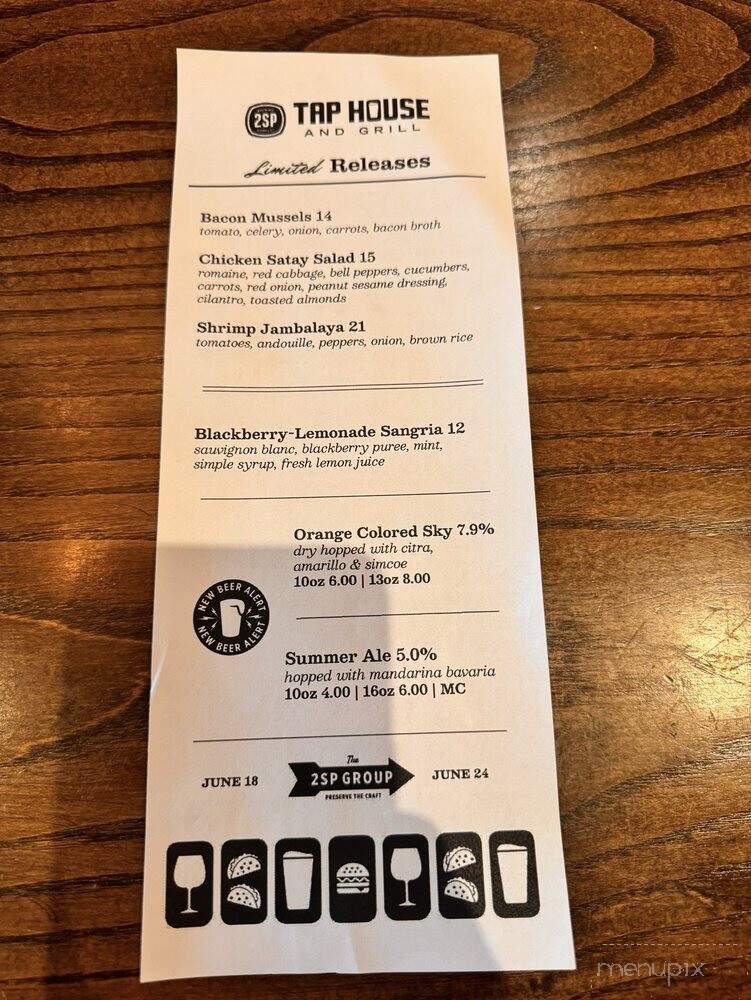 2sp Taphouse & Grill - Chadds Ford, PA menu_pic