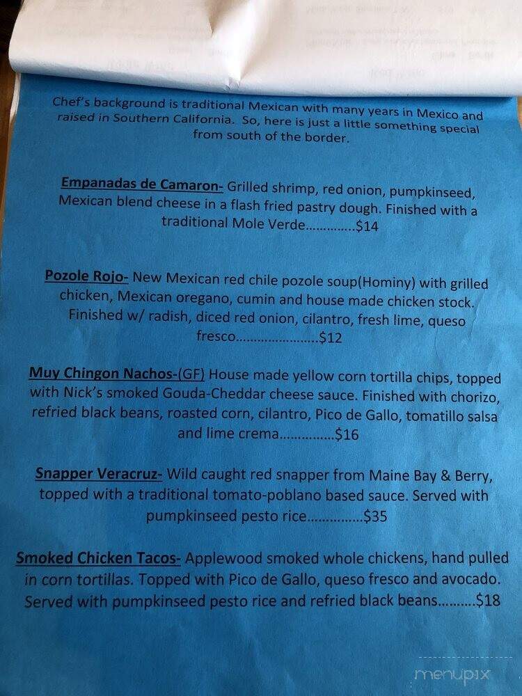 Creekside at the Gamble Mill - Bellefonte, PA menu_pic