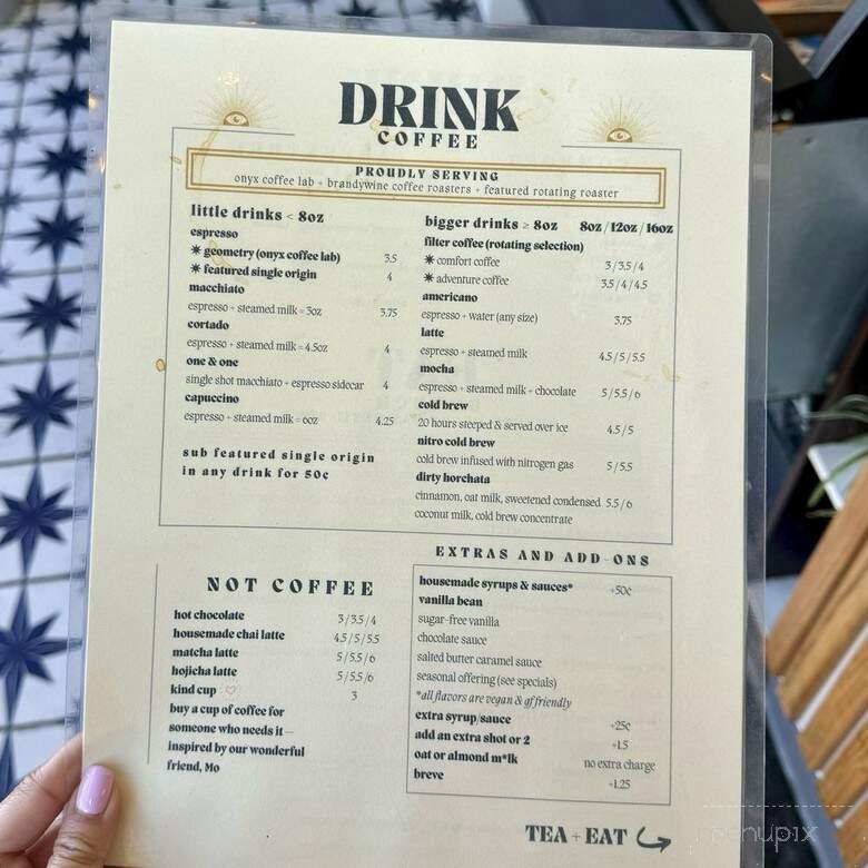 January Coffee - Boulder, CO menu_pic