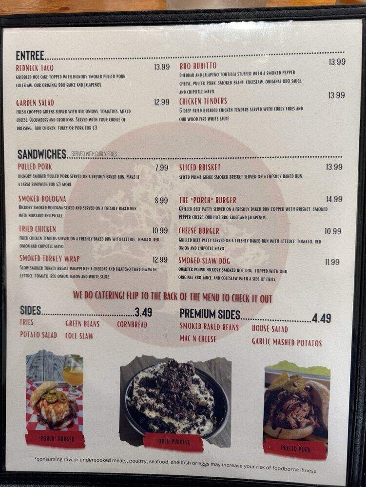 Single Tree BBQ - Murfreesboro, TN menu_pic
