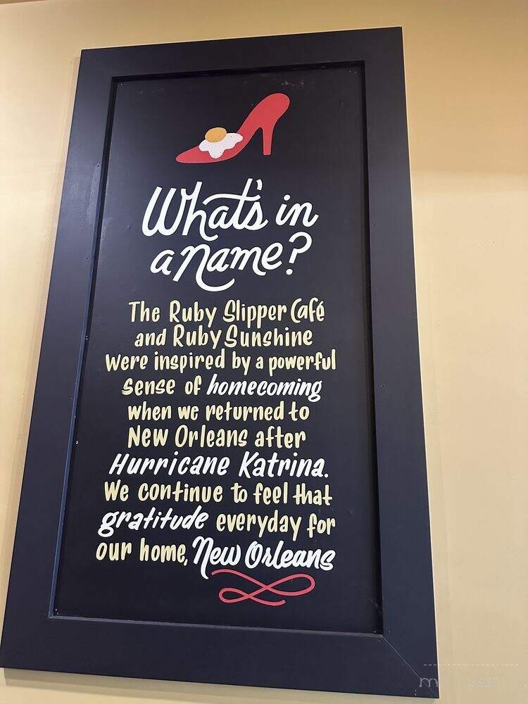 Ruby Slipper Cafe - Destin, FL menu_pic