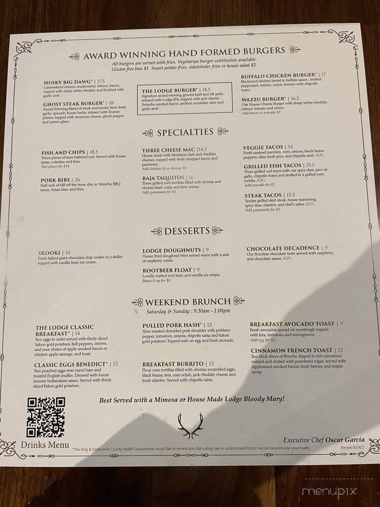 Denny Lodge - Seattle, WA menu_pic