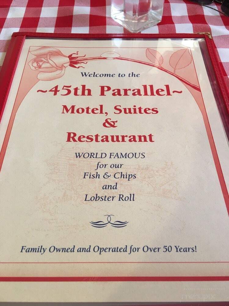 45th Parallel Restaurant - Deer Island, NB menu_pic