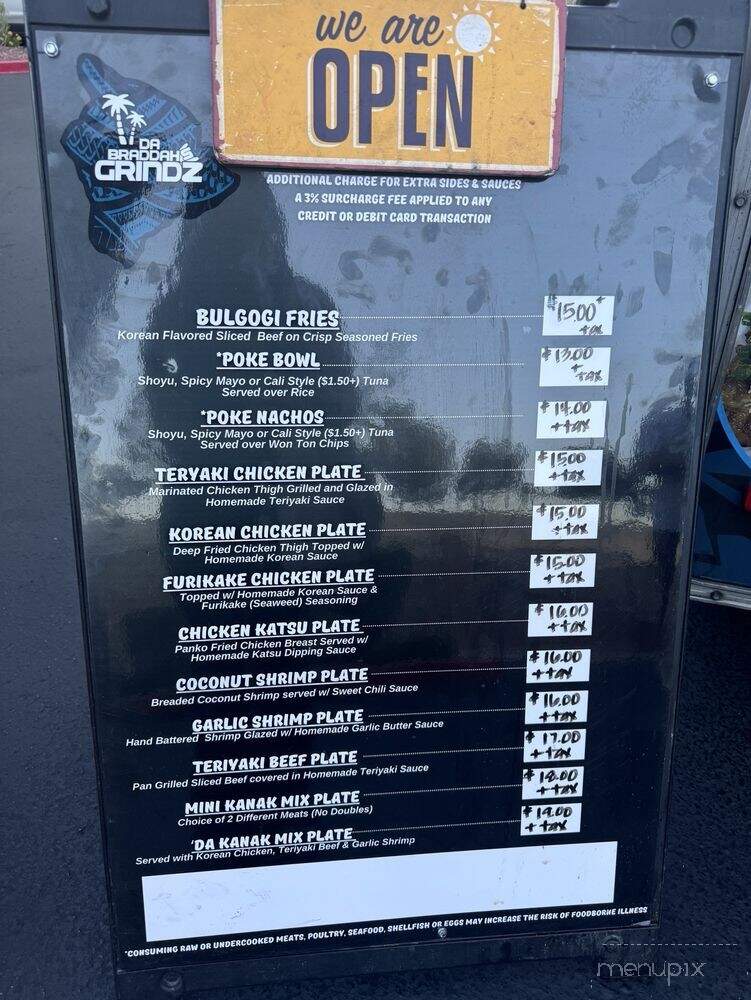 Da Braddahs Grindz - Las Vegas, NV menu_pic