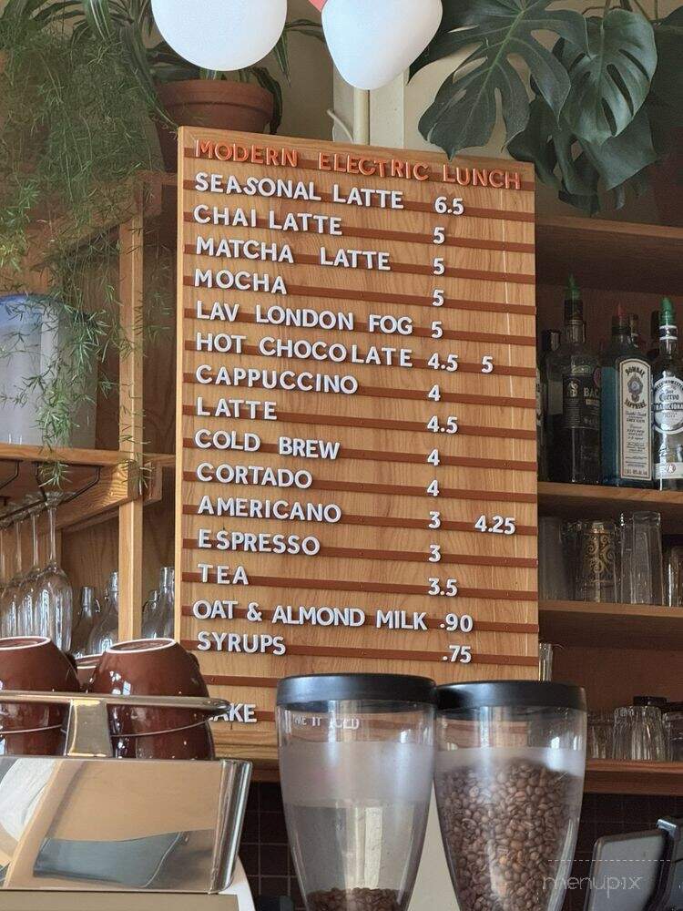 Modern Electric Lunch - Winnipeg, MB menu_pic