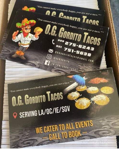 OG Gordito Tacos - Pomona, CA menu_pic