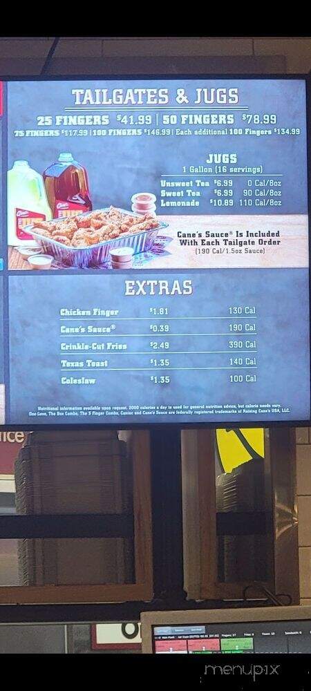 Raising Cane's Chicken Fingers - Maplewood, MN menu_pic
