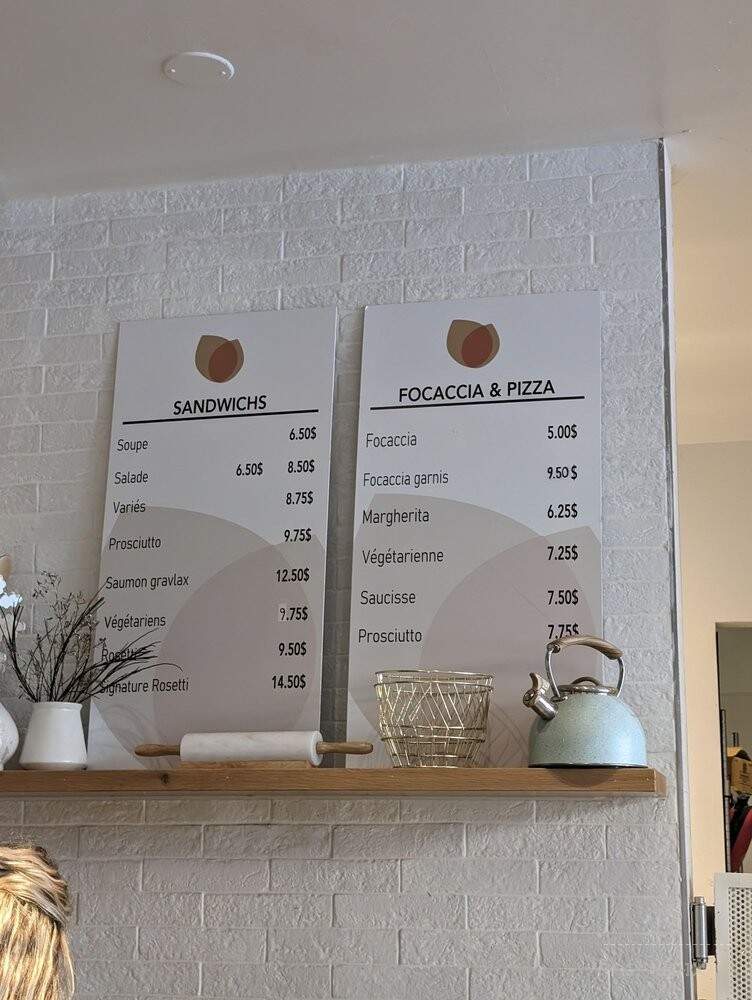 Rosetti - Montreal, QC menu_pic