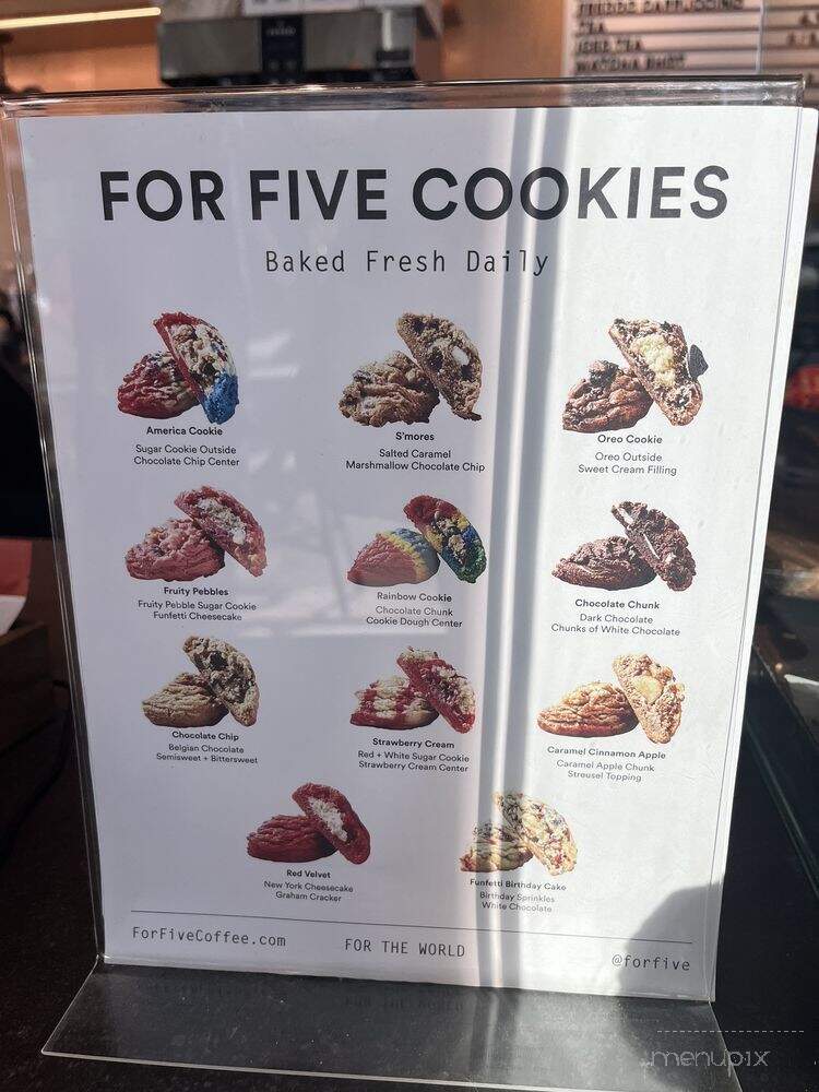 For Five Coffee Roasters - Washington, DC menu_pic