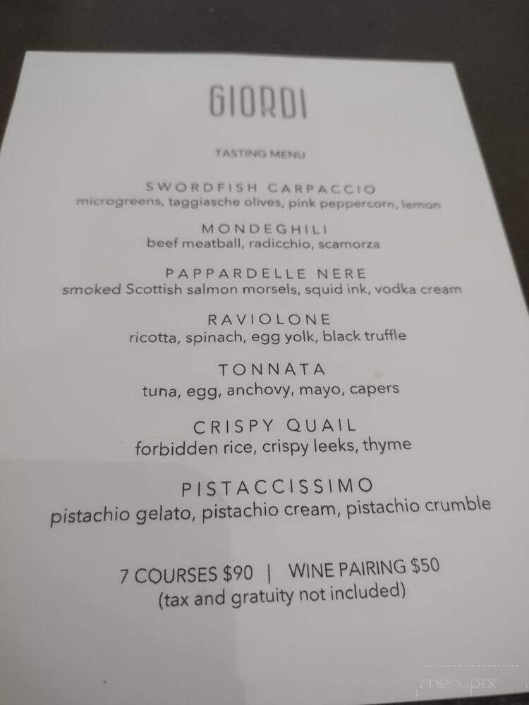 Giordi - Stuart, FL menu_pic