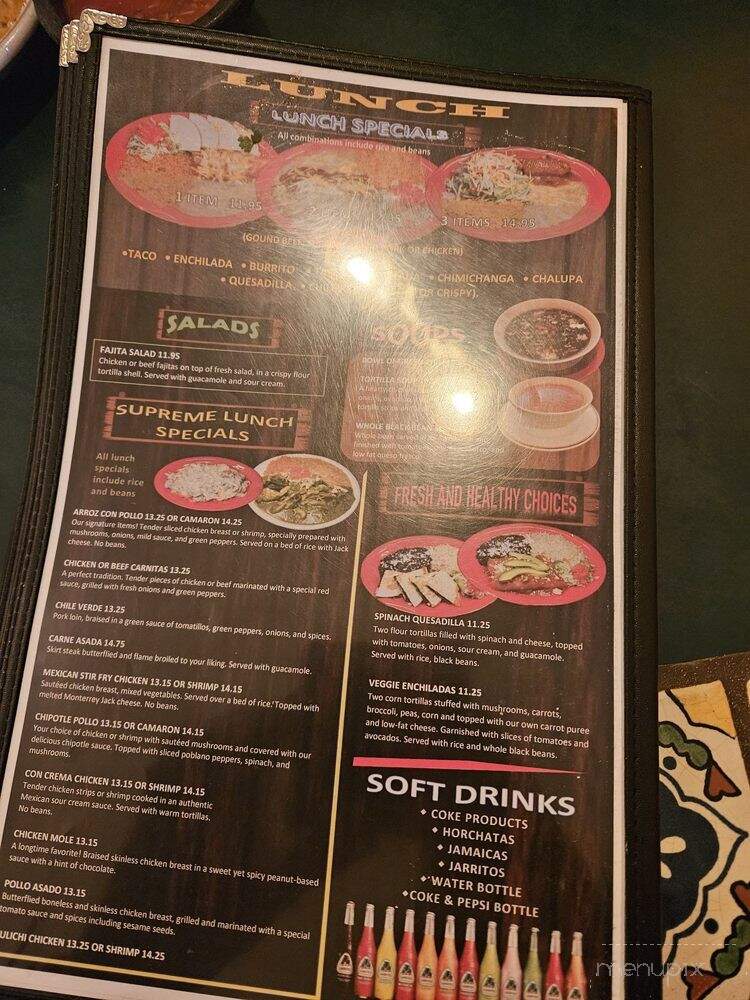 Mexico Lindo - Morrison, CO menu_pic